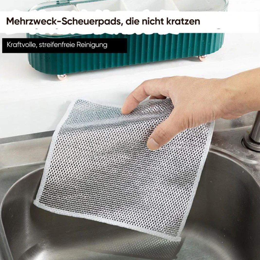 Cleany™ - Mehrzweck-Geschirrspüllappen aus Draht für Nass und Trocken