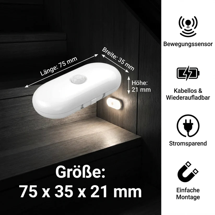 LumiGlow™ – Das smarte LED-Nachtlicht mit Bewegungssensor