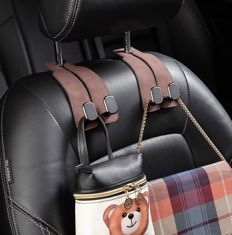 SeatHook Pro™ – Der Autositz-Doppelhaken im Kunstleder-Look