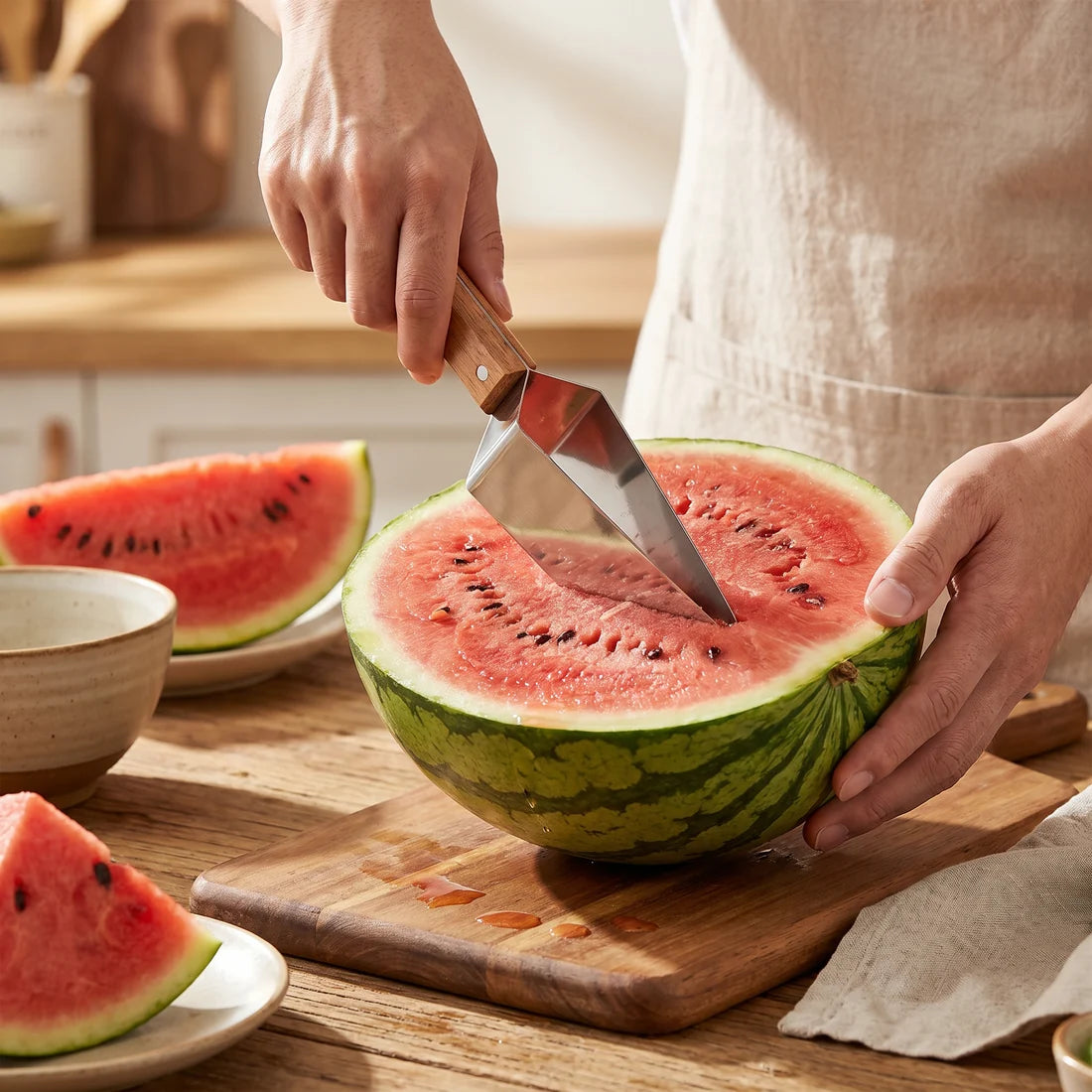 MelonSlice™ – Der elegante Wassermelonen-Schneider aus Edelstahl