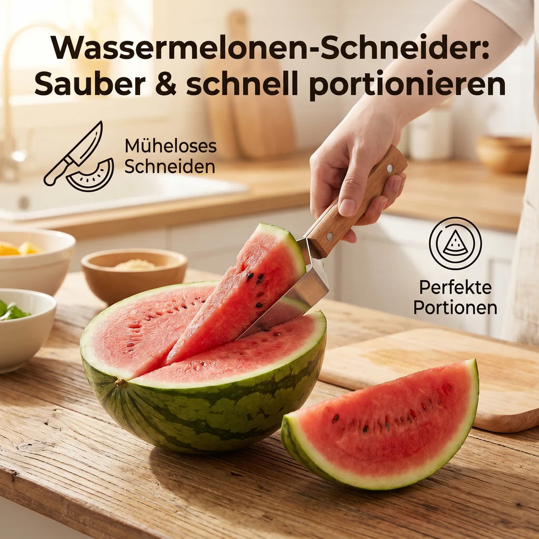 MelonSlice™ – Der elegante Wassermelonen-Schneider aus Edelstahl