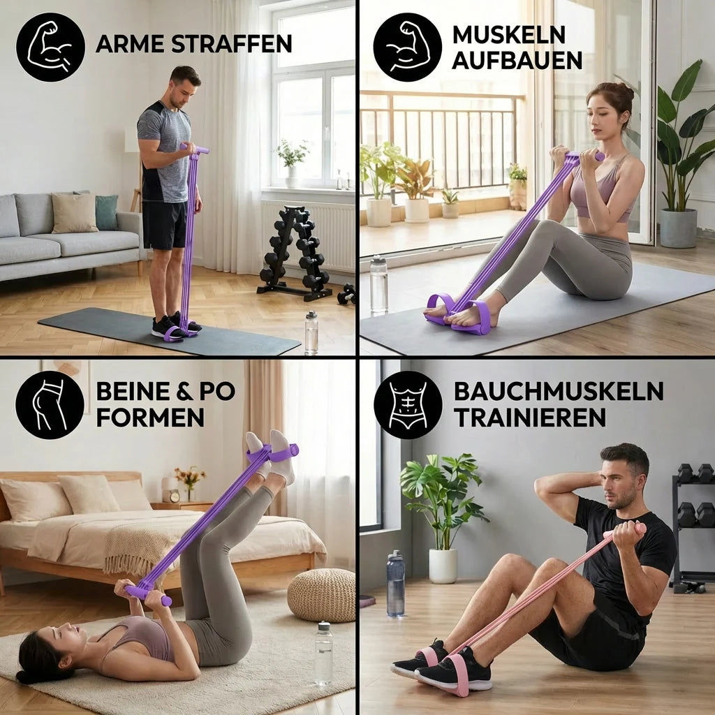 FlexiBurn™ – Das multifunktionale Widerstandsband mit Fußstützen