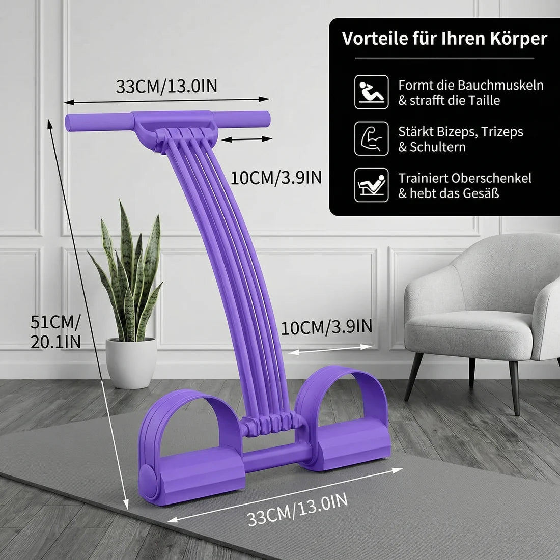 FlexiBurn™ – Das multifunktionale Widerstandsband mit Fußstützen