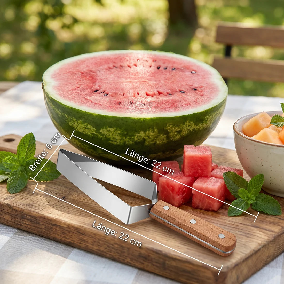 MelonSlice™ – Der elegante Wassermelonen-Schneider aus Edelstahl
