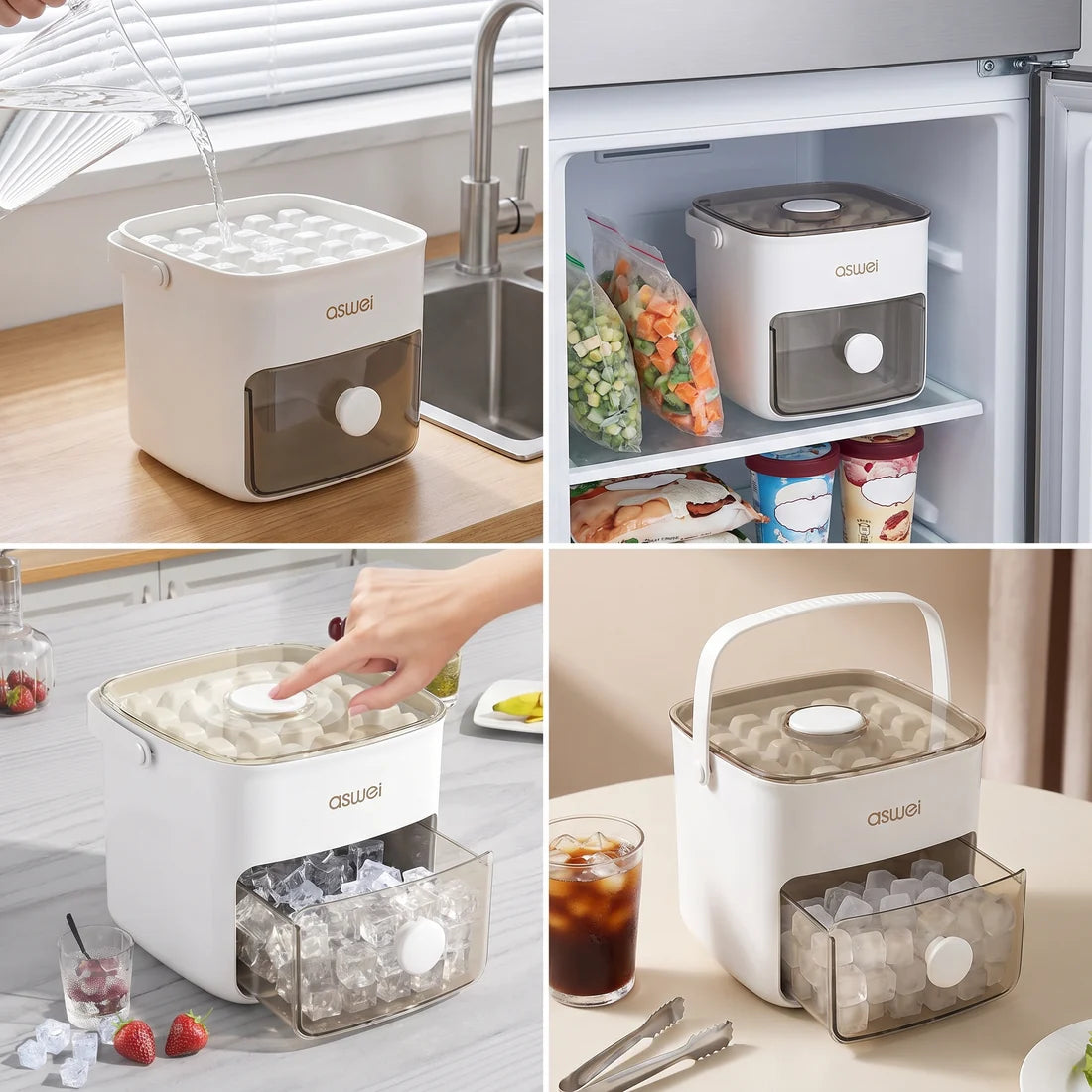 IcePress™ – Der 2-in-1 Eiswürfel-Maker mit Vorratsbox