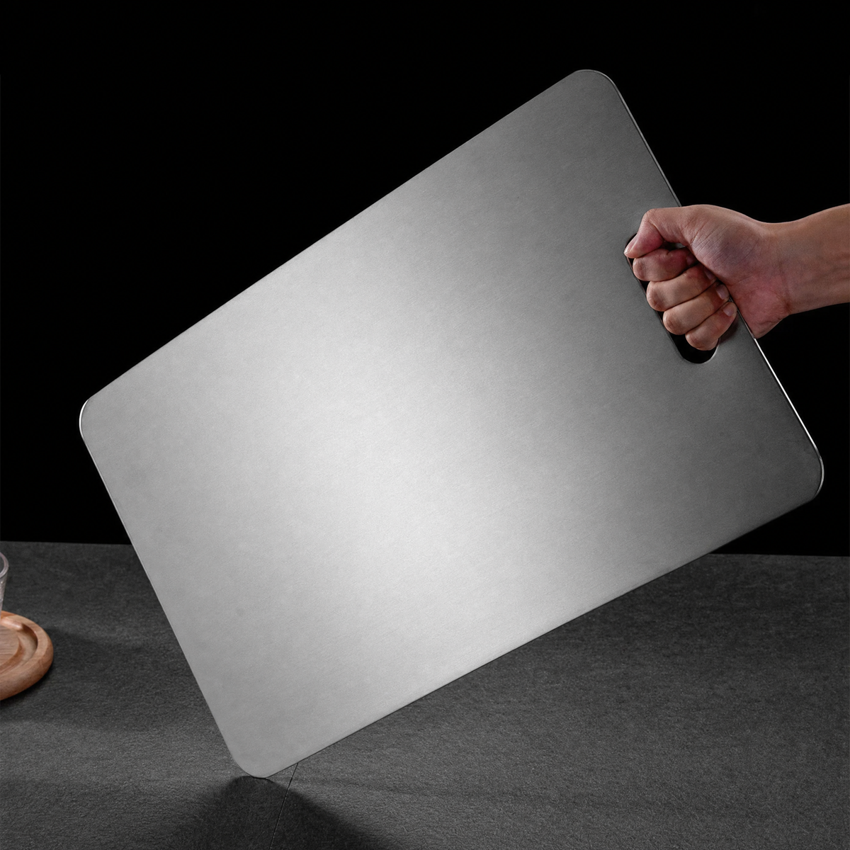 SteelSlice™ – Das hygienische Edelstahl-Schneidebrett ohne Mikroplastik