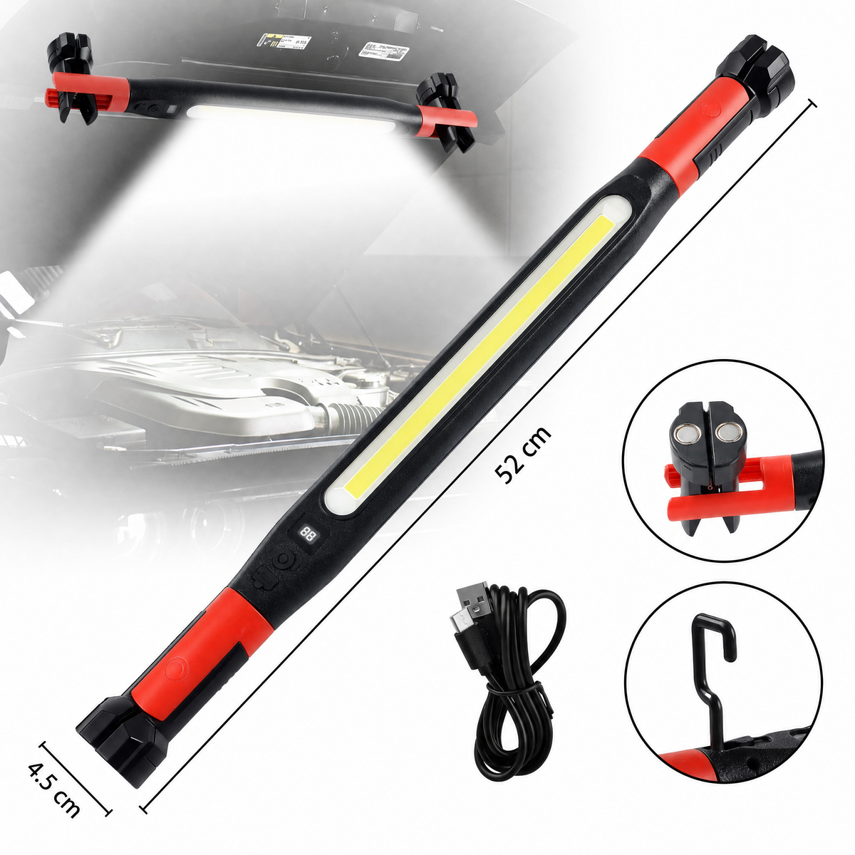 WorkBeam™ – Die 360° LED Akku-Arbeitslampe mit 3000 Lumen