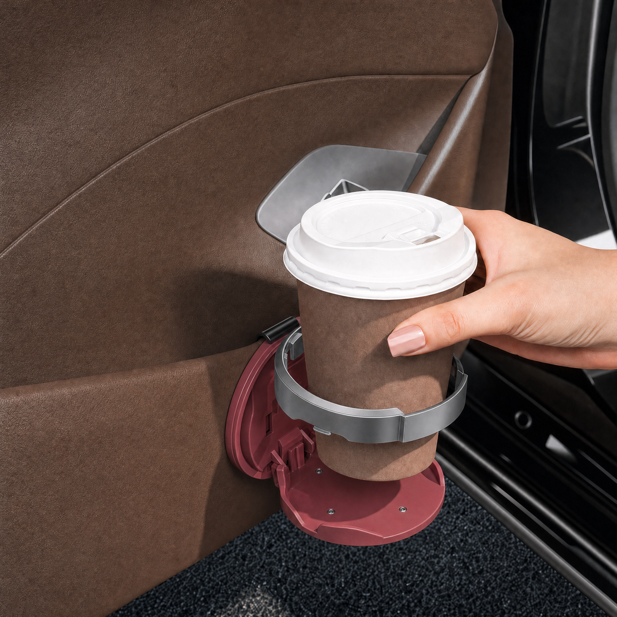 FlexiDrive™ – Der faltbare Auto-Getränke- & Handyhalter