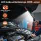 WorkBeam™ – Die 360° LED Akku-Arbeitslampe mit 3000 Lumen