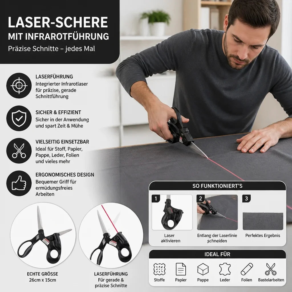 LaserCut™ – Die lasergeführte Präzisionsschere für perfekte Schnitte