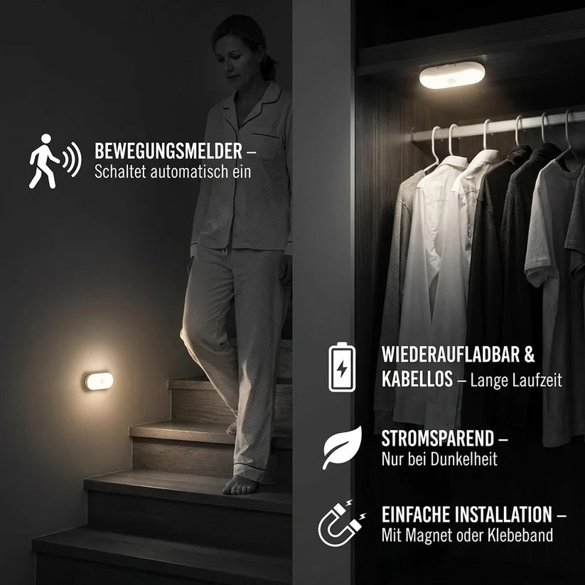 LumiGlow™ – Das smarte LED-Nachtlicht mit Bewegungssensor