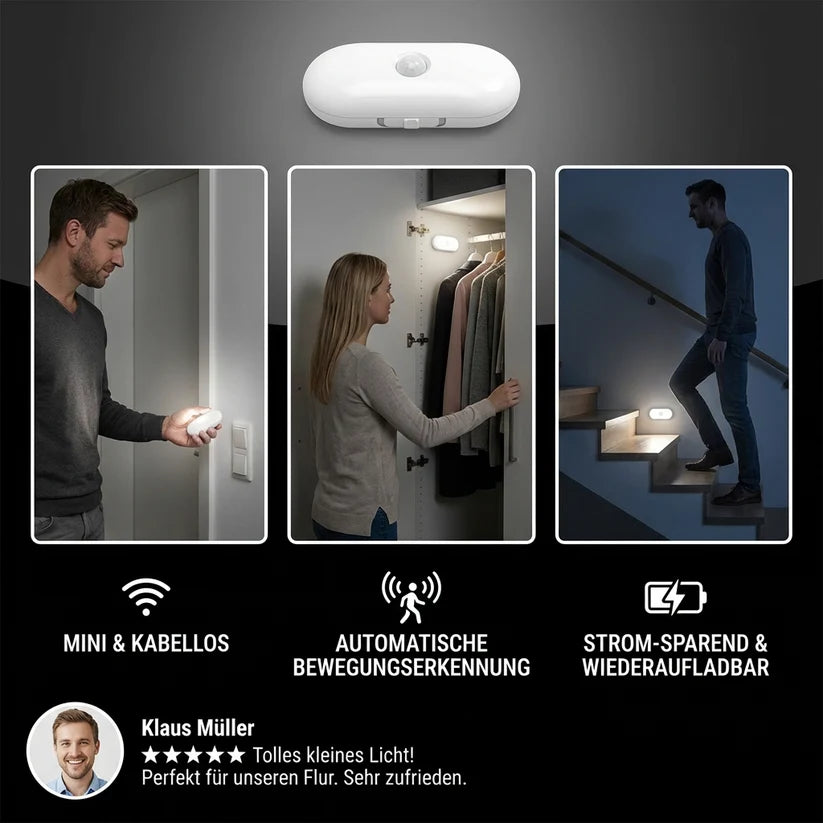 LumiGlow™ – Das smarte LED-Nachtlicht mit Bewegungssensor
