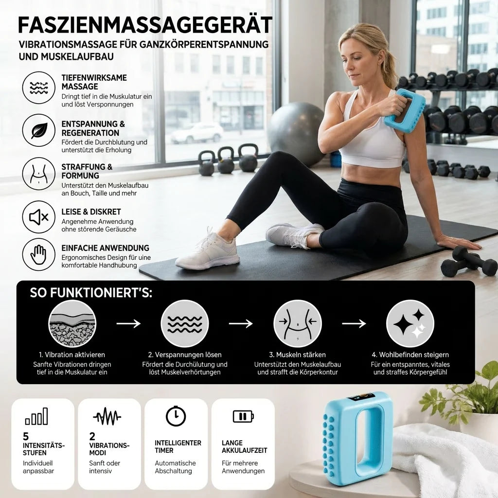 FitVibe™ – Das Faszien- & Vibrationsgerät für Bauch, Taille & Ganzkörper